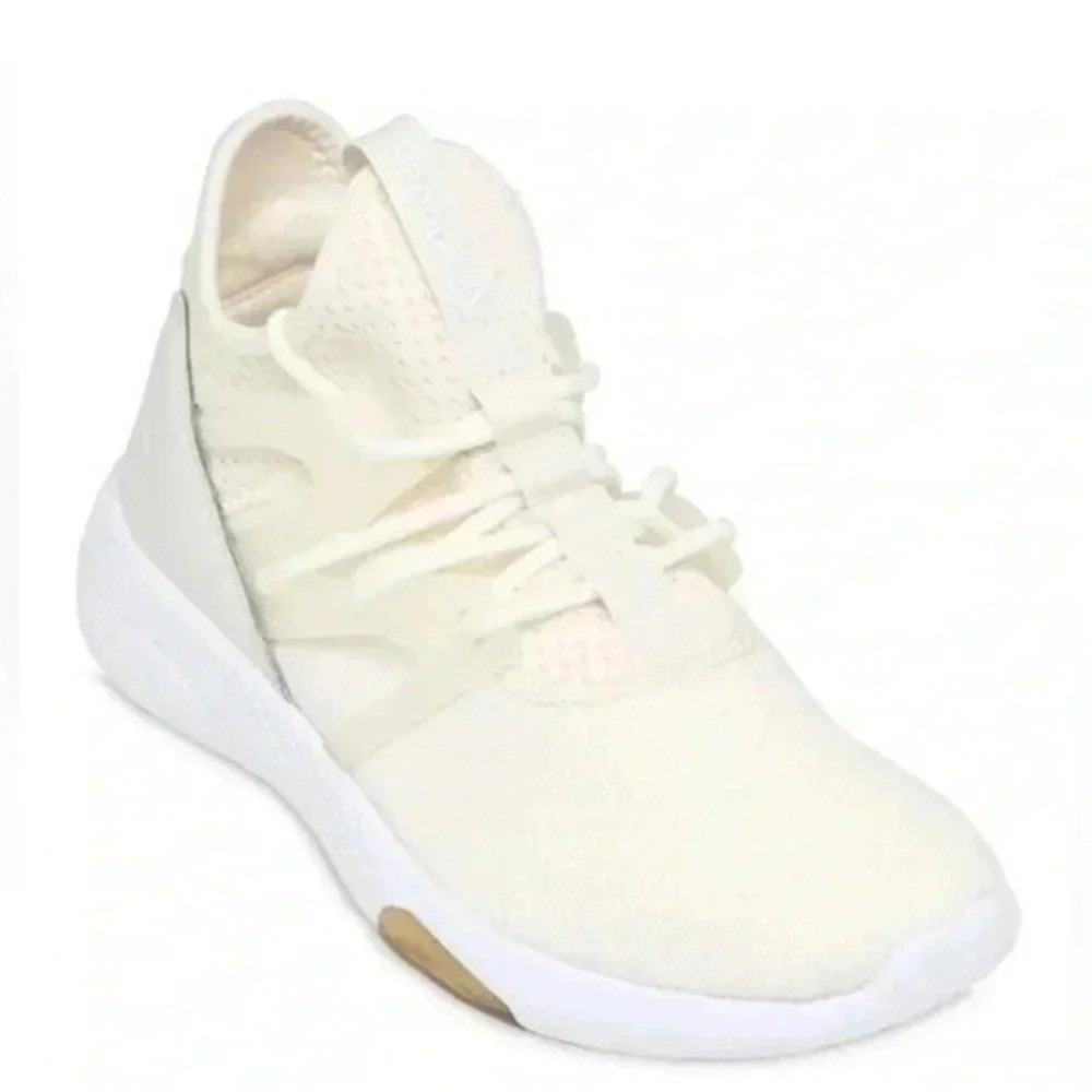 Reebok 3D Ultralite Sneakers Women 8.5 Cream Good Lace Up Mesh Athleisure